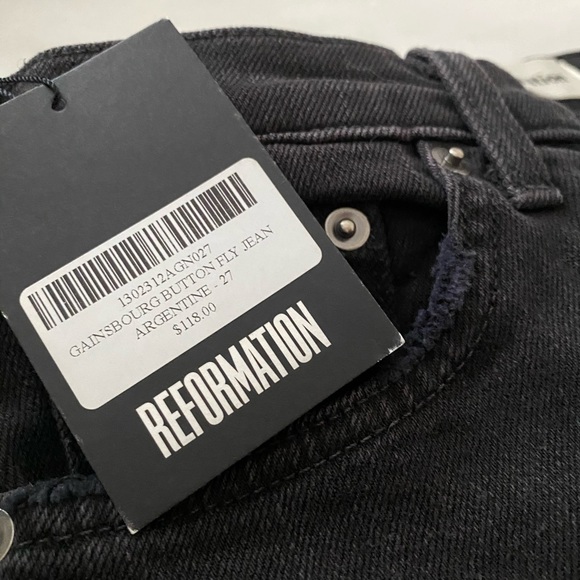 Reformation Skinny Black Jeans NWT - Picture 3 of 7